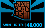 State Forty Eight, $5 ticket, Win Up to $48,000, loaded with $48 prizes, STATEFORTYEIGHTFOUNDATION.ORG