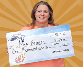 Arizona Lottery Winner Mrs. Karen