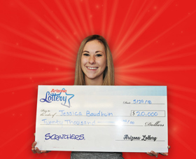 Arizona Lottery Winner Jessica Baudhuin