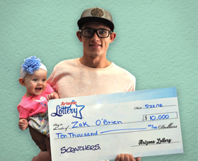 Arizona Lottery Winner Zak O'Brien