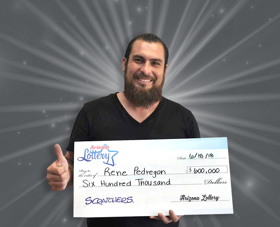 Arizona Lottery Winner Rene Pedregon
