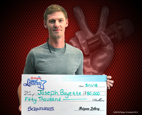Arizona Lottery Winner Joseph Boyette