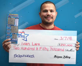 Arizona Lottery Winner Ivan Lara