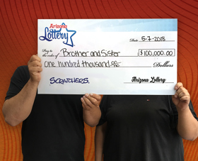 Arizona Lottery Winner Brother and Sister