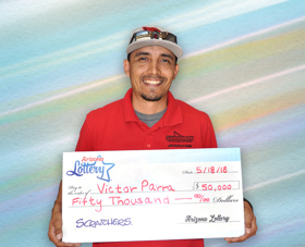 Arizona Lottery Winner Victor Parra