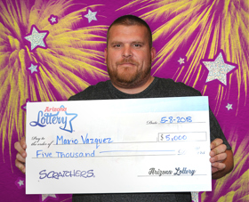 Arizona Lottery Winner Mario Vazquez