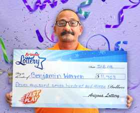 Arizona Lottery Winner Benjamin Warren