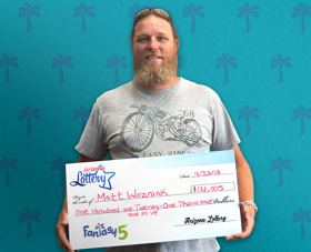 Arizona Lottery Winner Matt Wozniak