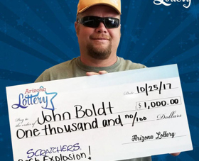 Arizona Lottery Winner John Boldt