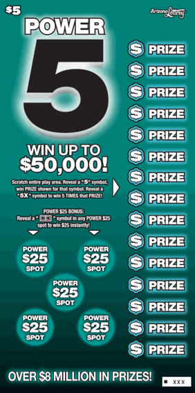 Power 5 1211 Arizona Lottery - 