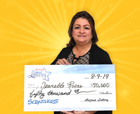 Arizona Lottery Winner Jeanette Rosas
