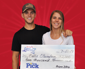Arizona Lottery Winner Billie Eltringham