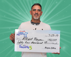 Arizona Lottery Winner Albert Reyes