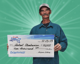 Arizona Lottery Winner Herbert Abrahamson