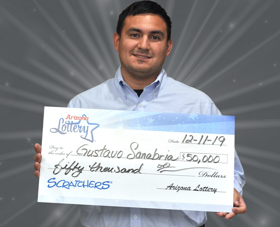 Arizona Lottery Winner Gustavo Sanabria