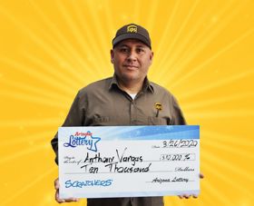 Arizona Lottery Winner Anthony Vargas