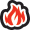 red flame symbol
