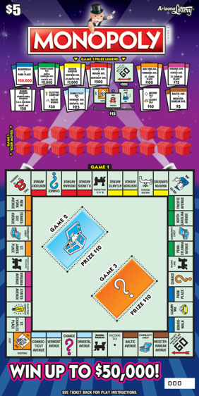 Monopoly 1313 Arizona Lottery