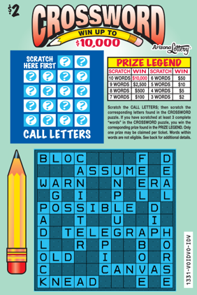 #1331 $2 Crossword Logo