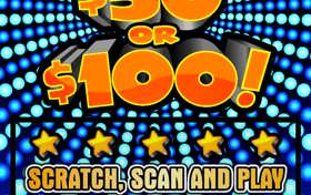 $50 or $100 Scratch & Scan Logo