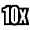 10X