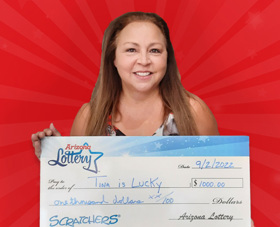 Arizona Lottery Winner Tina is Lucky