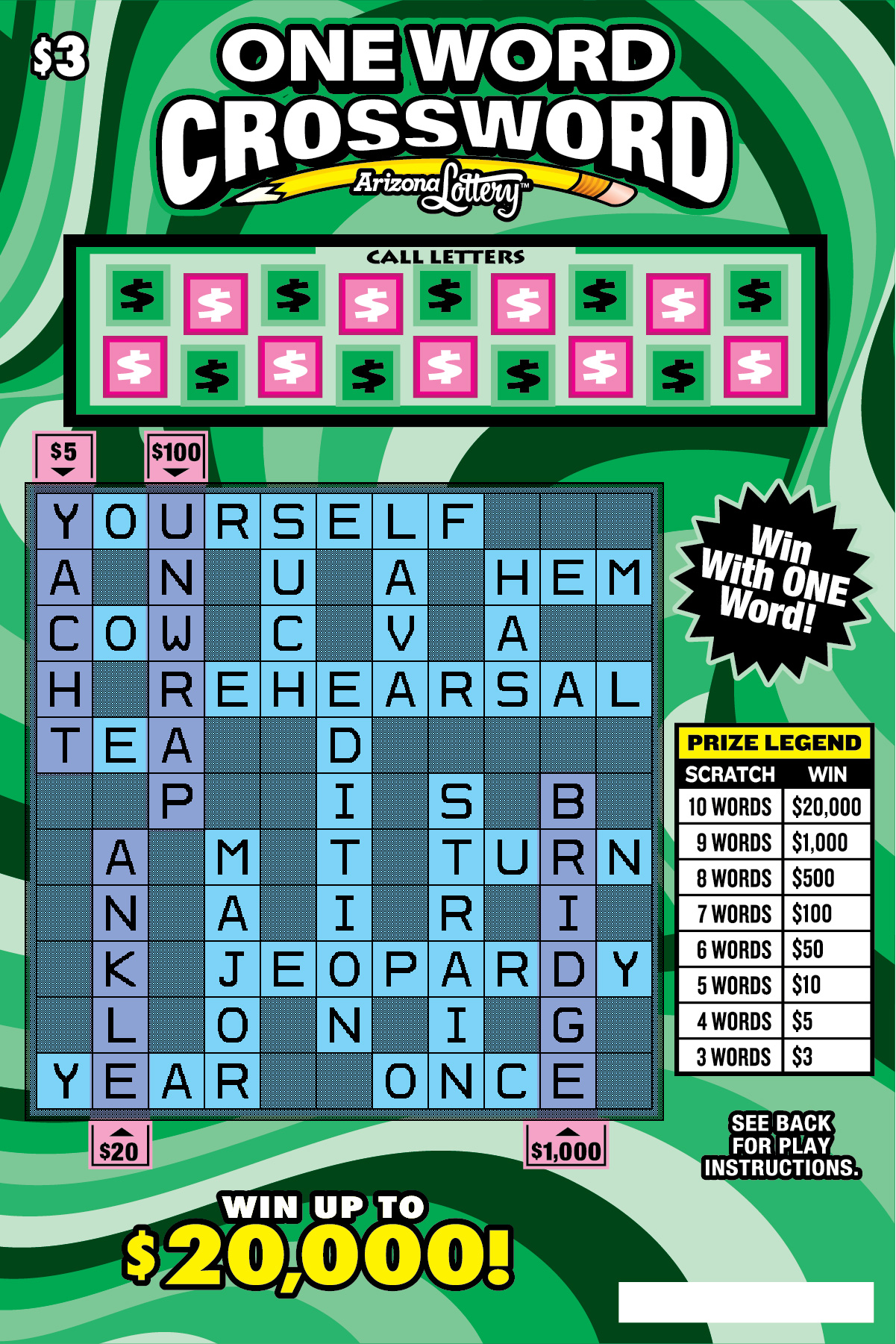 Crossword Part 1 ! Scratcher tool from the lotto queens @Game thing