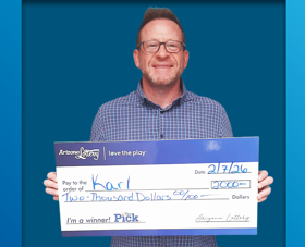 Arizona Lottery Winner Karl