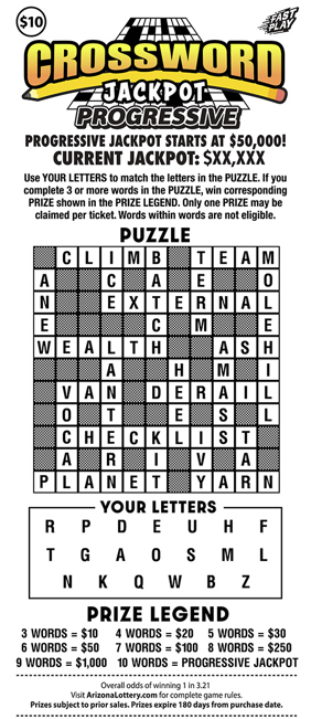 #200 Crossword Jackpot Progressive Logo