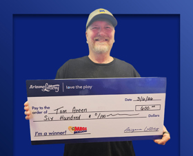 Arizona Lottery Winner Tom Green