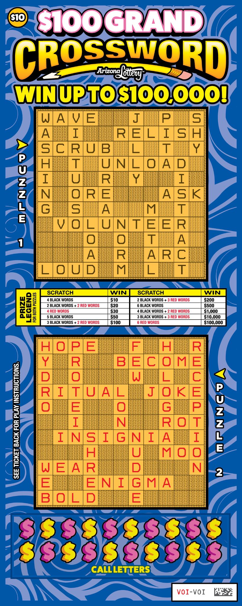 #1460 $100 Grand Crossword Logo