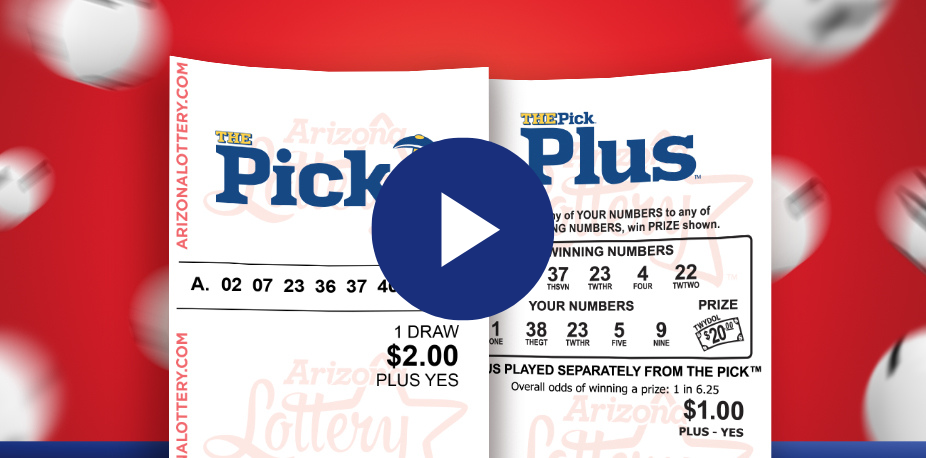The Pick ticket with a video play symbol overlay