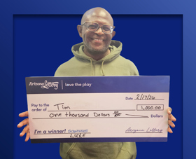 Arizona Lottery Winner Tim