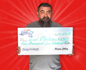Arizona Lottery Winner Jared Martinez